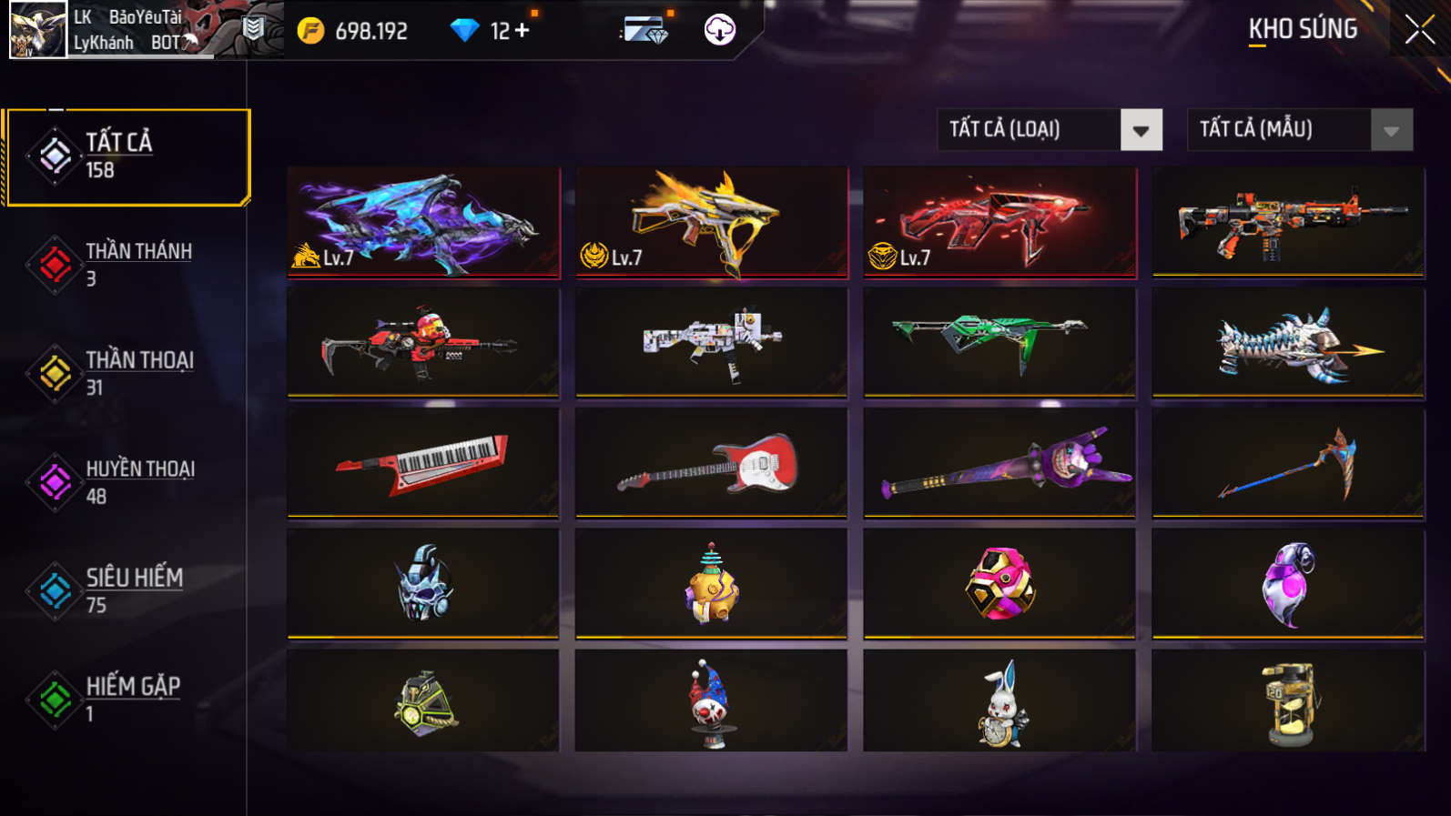Bán Acc FreeFire Giá Rẻ