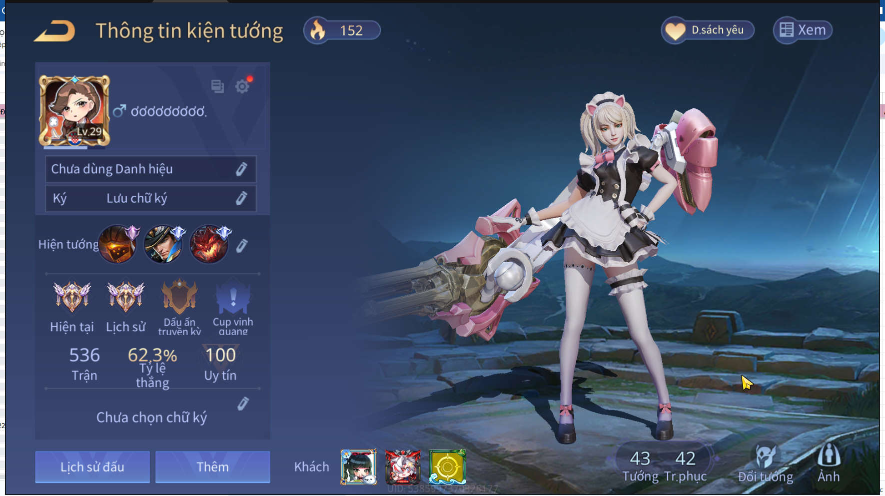 Nick Liên Quân Giá Rẻ