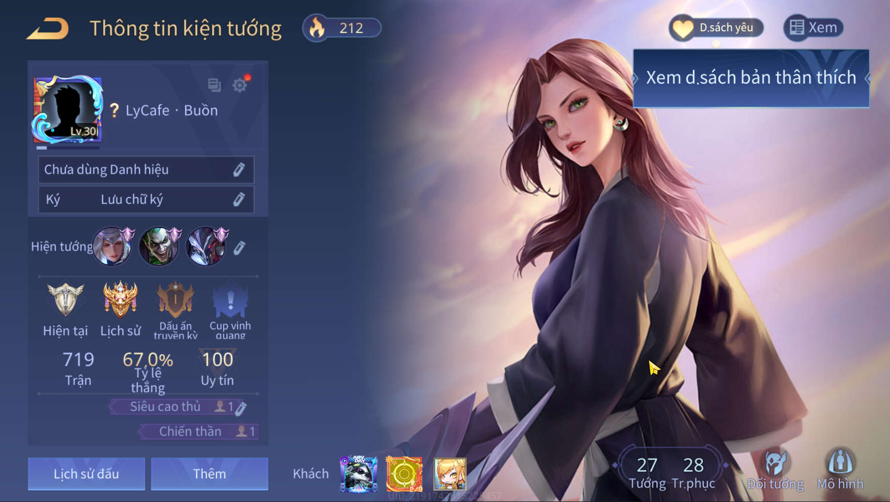 Nick Liên Quân Giá Rẻ