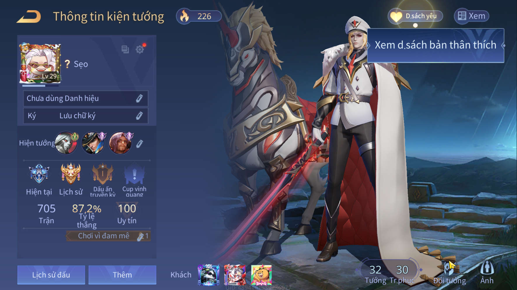 Nick Liên Quân Giá Rẻ