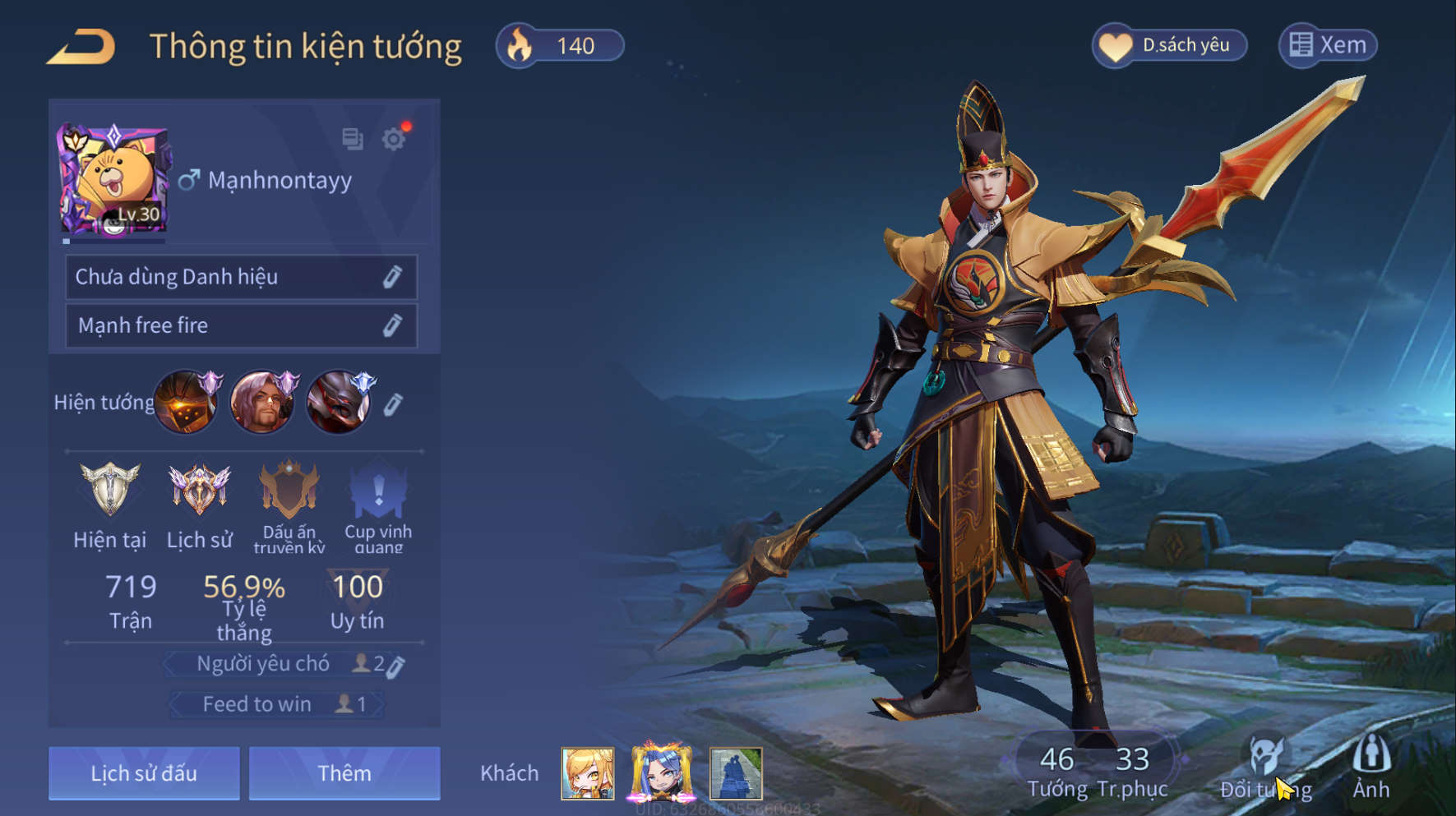 Nick Liên Quân Giá Rẻ