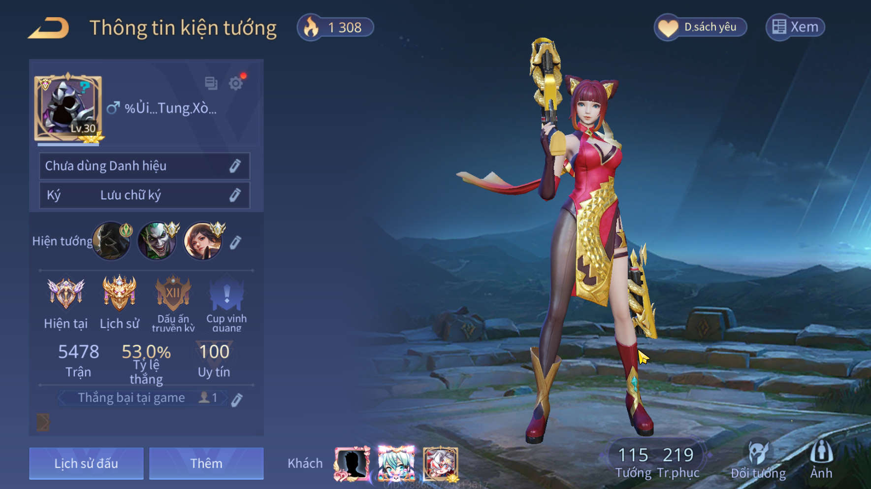 Nick Liên Quân Giá Rẻ