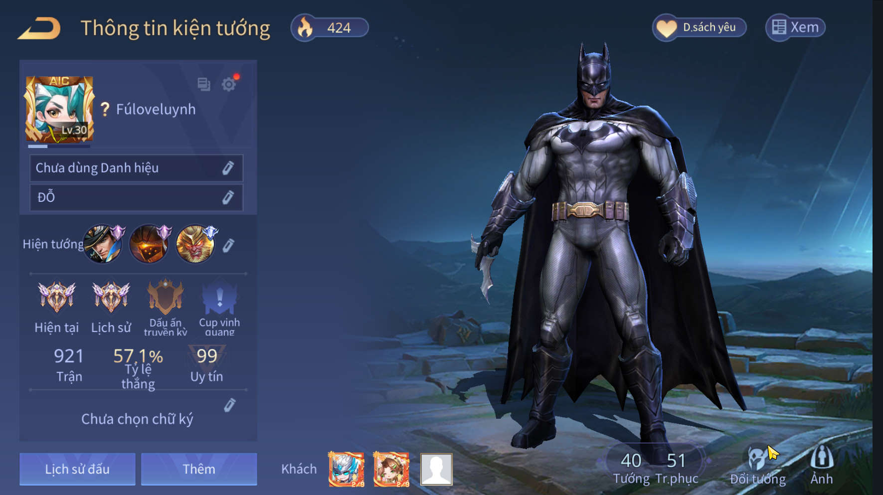 Nick Liên Quân Giá Rẻ