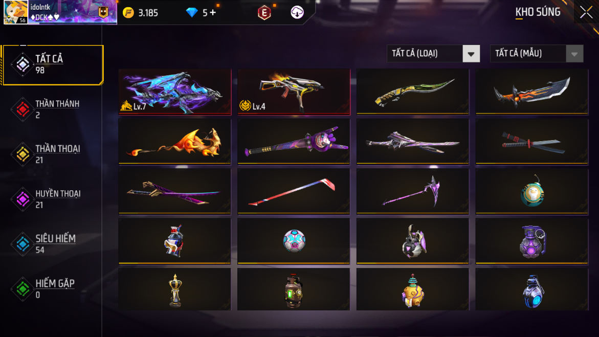 Bán Acc FreeFire Giá Rẻ