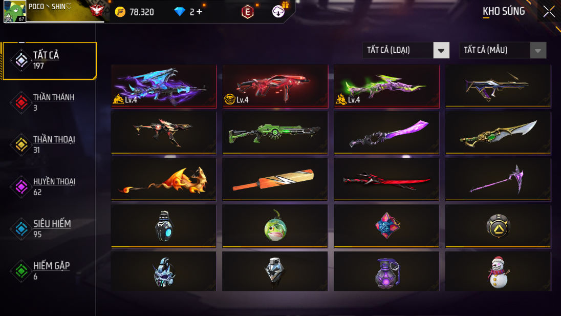BÁN ACC FREE FIRE